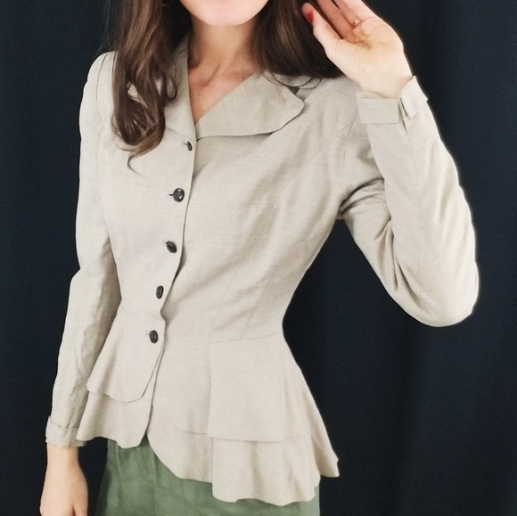 Sally Milgrim Jackets & Blazers - Milgrim 1940's vintage peplum blazer -LC